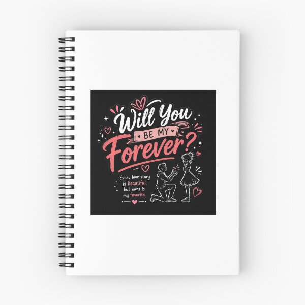 Item preview, Will You Be My Forever Proposal Quote designed and sold by YogiCodeLab.