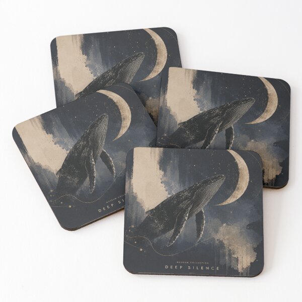 Item preview, Deep Silence Whale Moon Art designed and sold by tmoca.