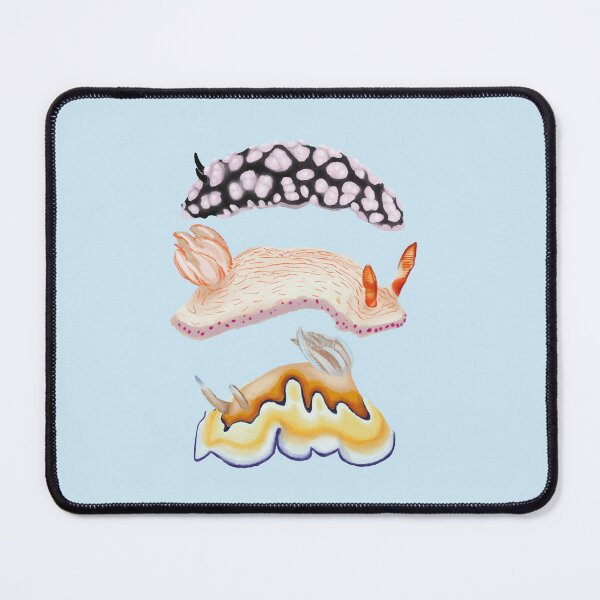 Item preview, Copy of Nudibranch Trio - yellow, pink and purple sea slug designed and sold by Poulpimousse.