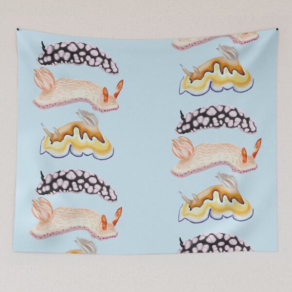 Item preview, Copy of Nudibranch Trio - yellow, pink and purple sea slug designed and sold by Poulpimousse.