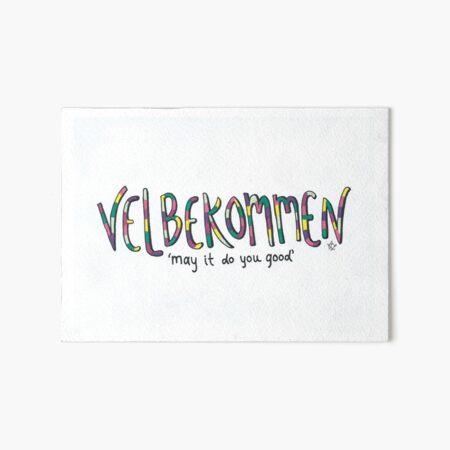 Velbekommen | May it do you good Art Board Print
