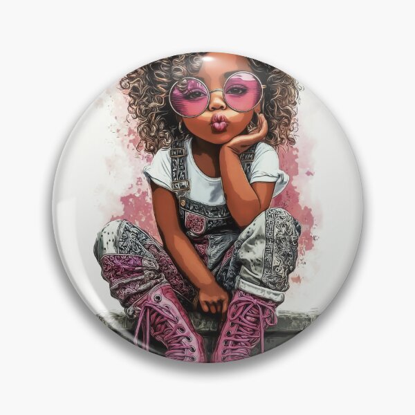 Item preview, Stylish Girl With Pink Sunglasses designed and sold by GraphicMystical.
