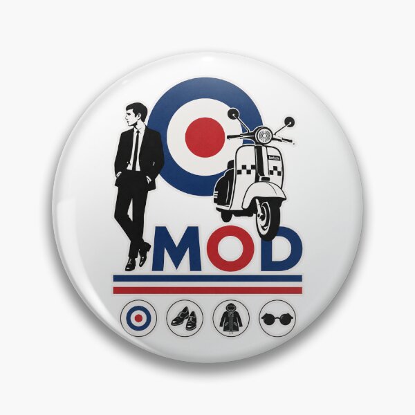 Item preview, MOD Lambretta Scooter & Mod Target Retro British Subculture designed and sold by SoftBananaD.