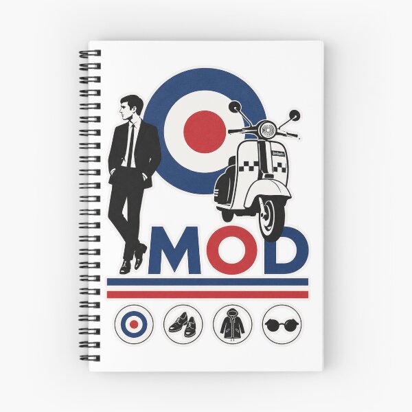 Item preview, MOD Lambretta Scooter & Mod Target Retro British Subculture designed and sold by SoftBananaD.