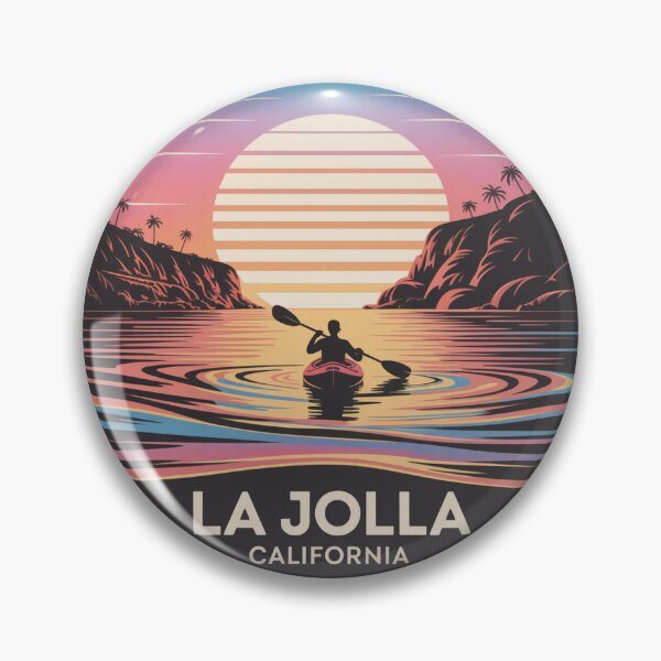 Item preview, La Jolla California: Colorful Kayak Sunset designed and sold by CircinusStore.