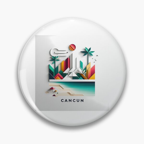 Item preview, Cancun Mexico Travel Poster - Abstract Tropical Island Beach Art designed and sold by OzzFrequency.