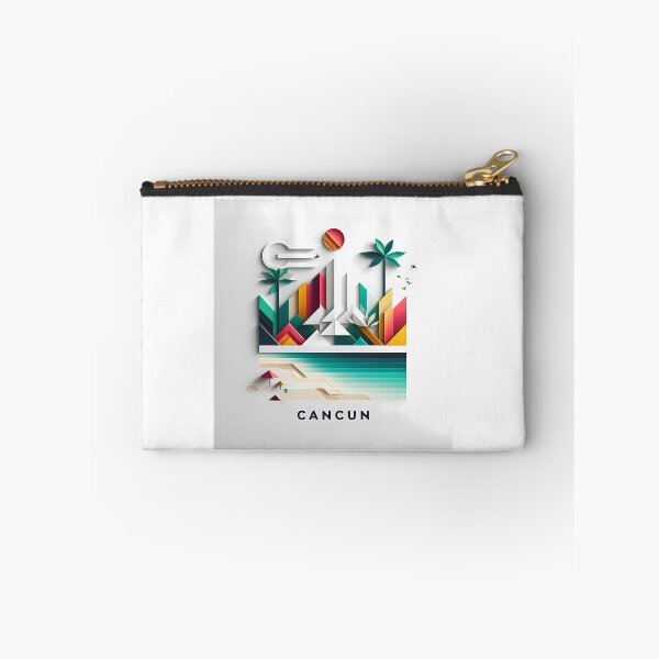 Item preview, Cancun Mexico Travel Poster - Abstract Tropical Island Beach Art designed and sold by OzzFrequency.