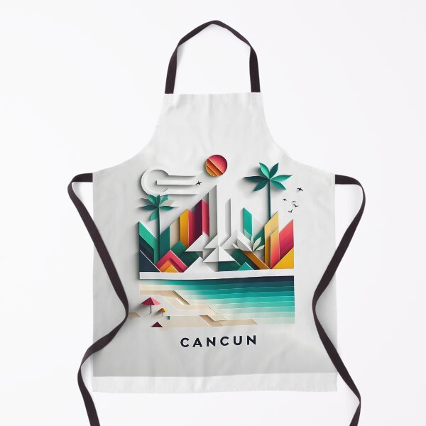 Item preview, Cancun Mexico Travel Poster - Abstract Tropical Island Beach Art designed and sold by OzzFrequency.