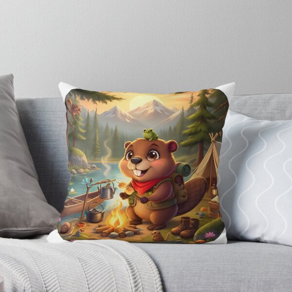 Item preview, Happy Beaver Adventures – Beaver Camping Adventure designed and sold by Clothes With Smiling Animals Walt Gral.