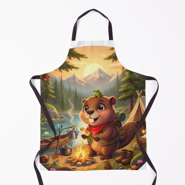 Item preview, Happy Beaver Adventures – Beaver Camping Adventure designed and sold by Clothes With Smiling Animals Walt Gral.