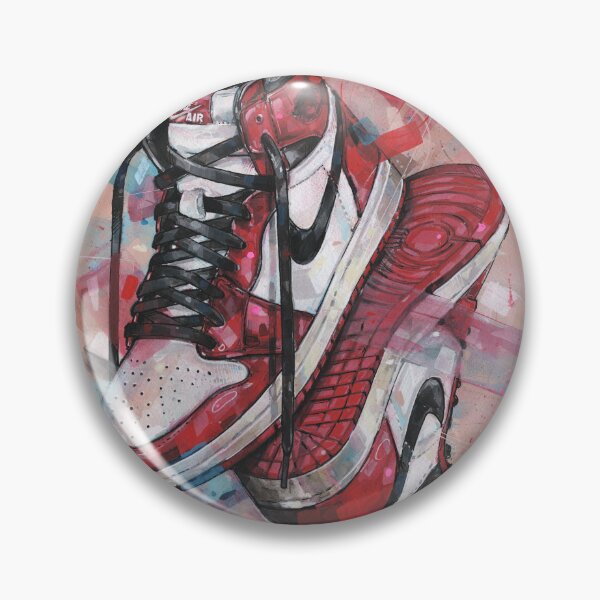 Item preview, Upside down jordan Chicago sneaker art designed and sold by GalleryKauffeld.