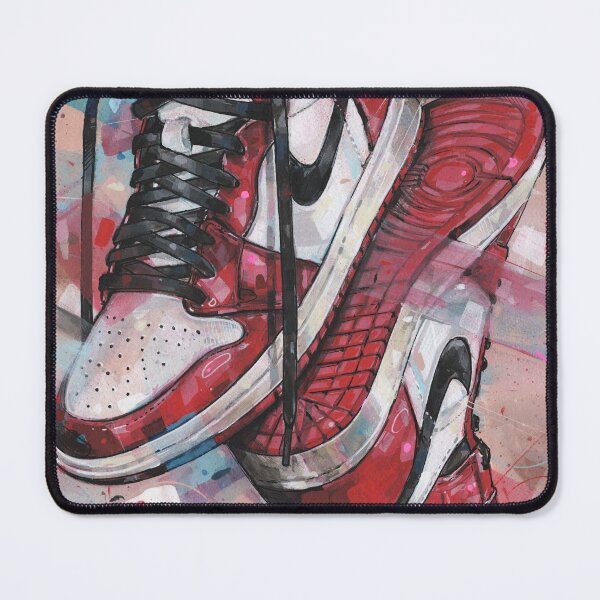 Item preview, Upside down jordan Chicago sneaker art designed and sold by GalleryKauffeld.