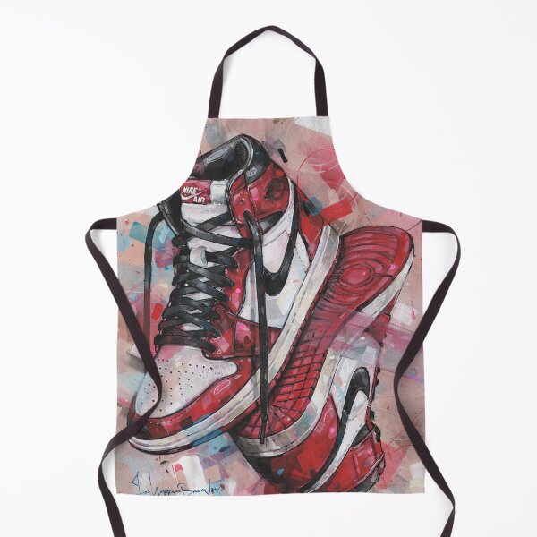Item preview, Upside down jordan Chicago sneaker art designed and sold by GalleryKauffeld.