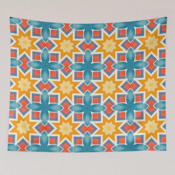 Item preview, Moroccan Star Tile — Zellige Geometric Pattern designed and sold by SweetManar.