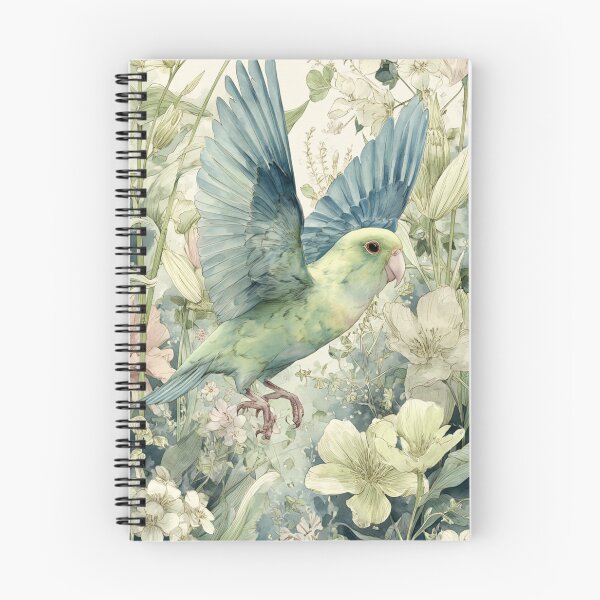 Item preview, A Parrotlet flying through a spring garden, Birds in Motion designed and sold by CDC40.