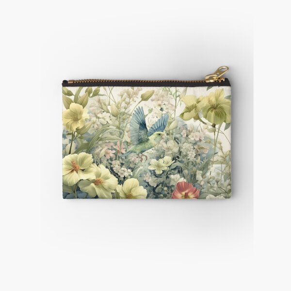 Item preview, A Parrotlet flying through a spring garden, Birds in Motion designed and sold by CDC40.