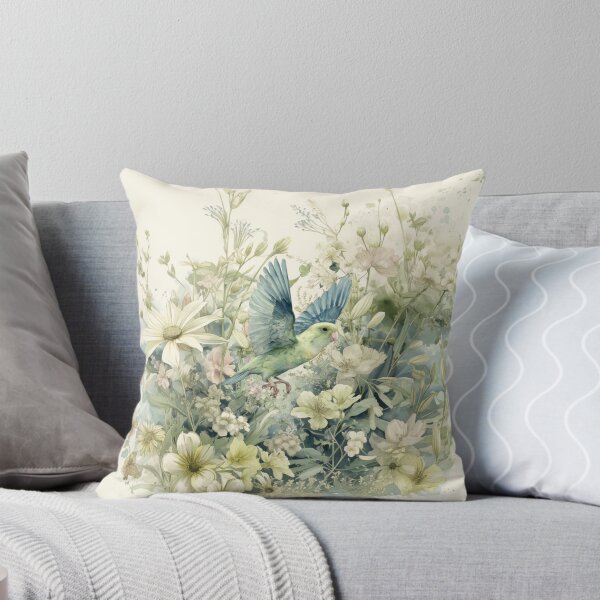 Item preview, A Parrotlet flying through a spring garden, Birds in Motion designed and sold by CDC40.