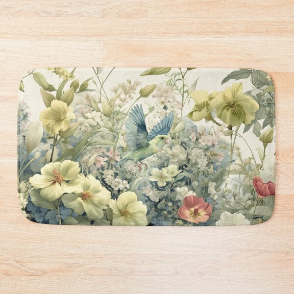 Item preview, A Parrotlet flying through a spring garden, Birds in Motion designed and sold by CDC40.