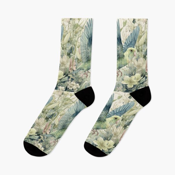 Item preview, A Parrotlet flying through a spring garden, Birds in Motion designed and sold by CDC40.