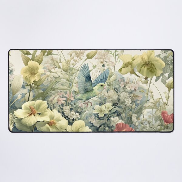 Item preview, A Parrotlet flying through a spring garden, Birds in Motion designed and sold by CDC40.