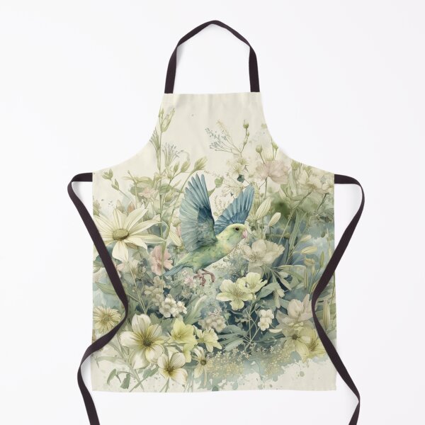 Item preview, A Parrotlet flying through a spring garden, Birds in Motion designed and sold by CDC40.