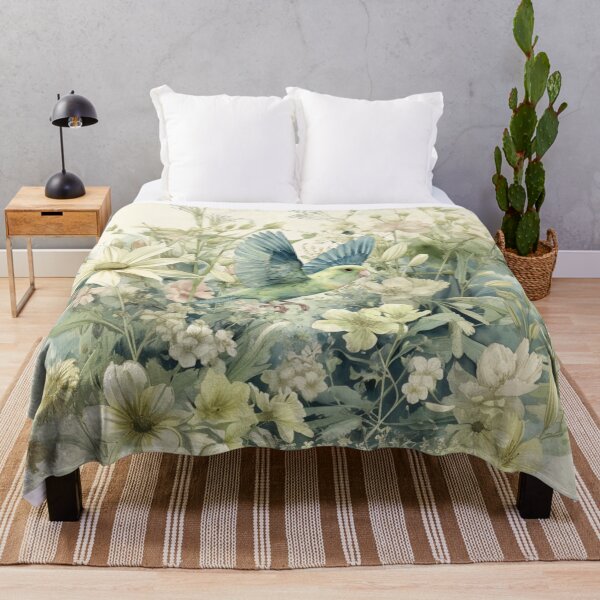 Item preview, A Parrotlet flying through a spring garden, Birds in Motion designed and sold by CDC40.