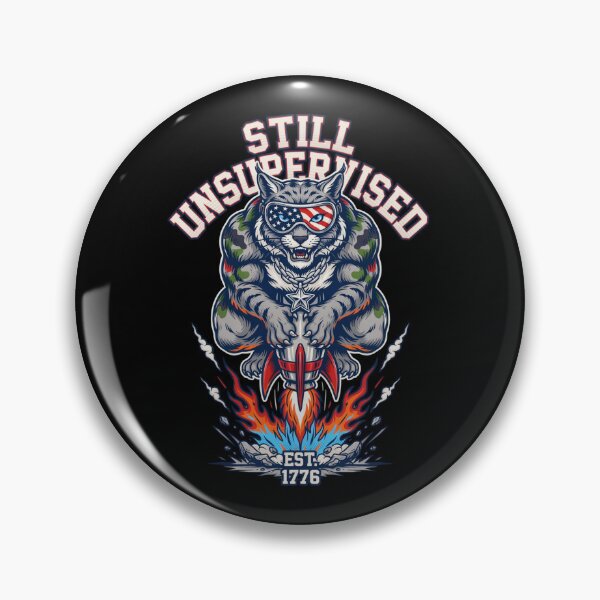 Item preview, Still Unsupervised Snarling Bobcat Missile Rider Tee v3 designed and sold by DarylWelsh2024.