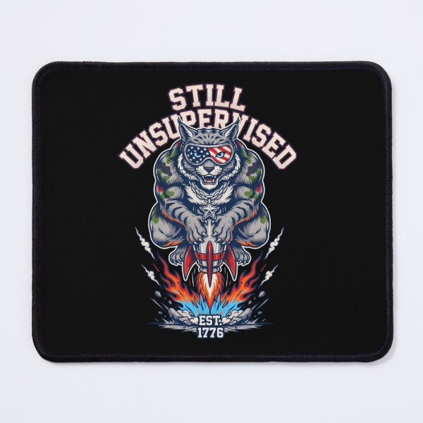 Item preview, Still Unsupervised Snarling Bobcat Missile Rider Tee v3 designed and sold by DarylWelsh2024.