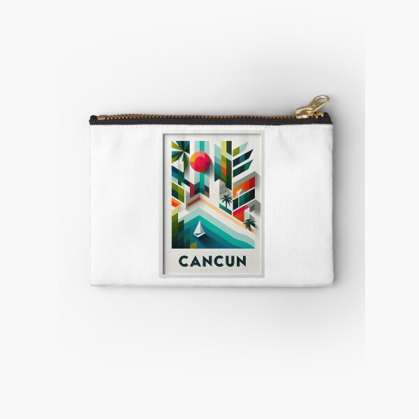 Item preview, Cancun Mexico Travel Poster - Abstract Tropical Island Beach Art designed and sold by OzzFrequency.