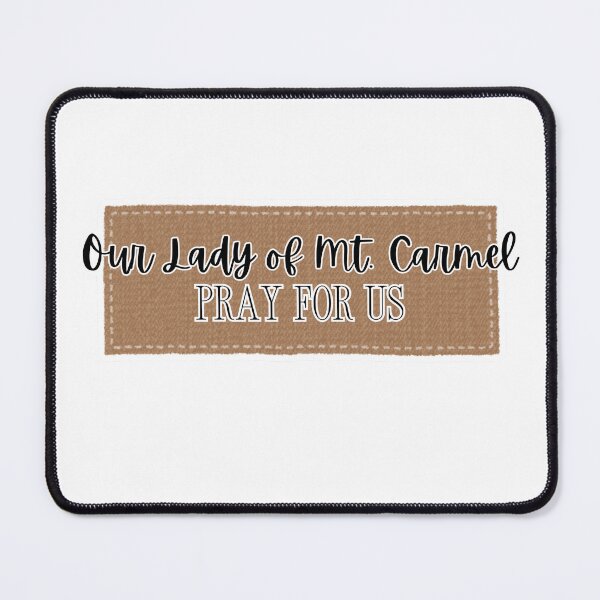 Item preview, Our Lady of Mt Carmel Rustic Catholic Devotional Marian Design designed and sold by Stella Maris Designs.
