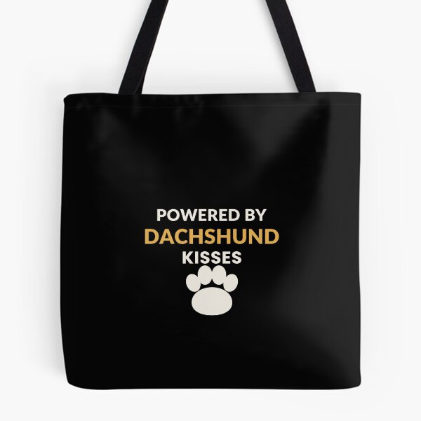 Item preview, Powered By Dachshund Kisses Cute Doxie Shirt designed and sold by DoxieLifeCo.