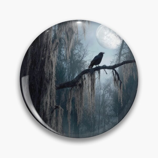 Item preview, Halloween Raven in a Spooky Forest designed and sold by Maria Dryfhout.