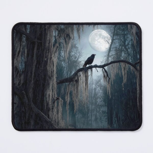 Item preview, Halloween Raven in a Spooky Forest designed and sold by Maria Dryfhout.
