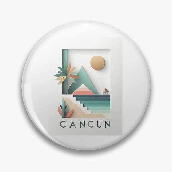 Item preview, Copy of Cancun Mexico Travel Poster - Abstract Tropical Island Beach Art designed and sold by OzzFrequency.