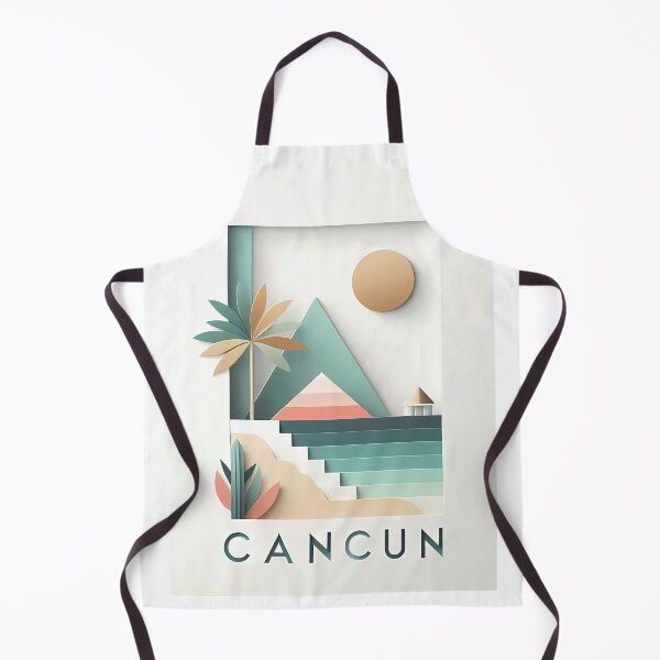Item preview, Copy of Cancun Mexico Travel Poster - Abstract Tropical Island Beach Art designed and sold by OzzFrequency.