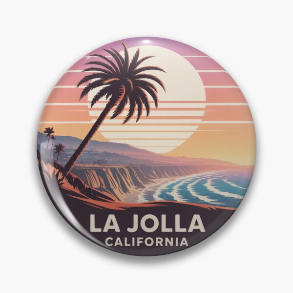 Item preview, La Jolla California: Vibrant Multicolor Palm Sunset designed and sold by CircinusStore.