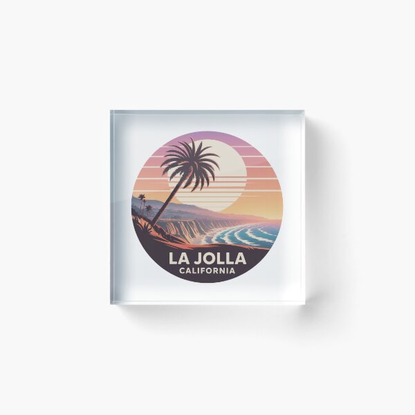 Item preview, La Jolla California: Vibrant Multicolor Palm Sunset designed and sold by CircinusStore.