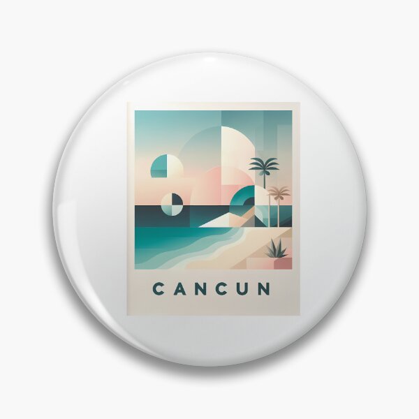 Item preview, Cancun Mexico Travel Poster - Abstract Tropical Island Beach Art designed and sold by OzzFrequency.