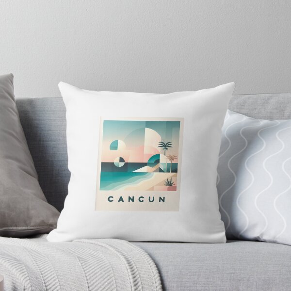Item preview, Cancun Mexico Travel Poster - Abstract Tropical Island Beach Art designed and sold by OzzFrequency.