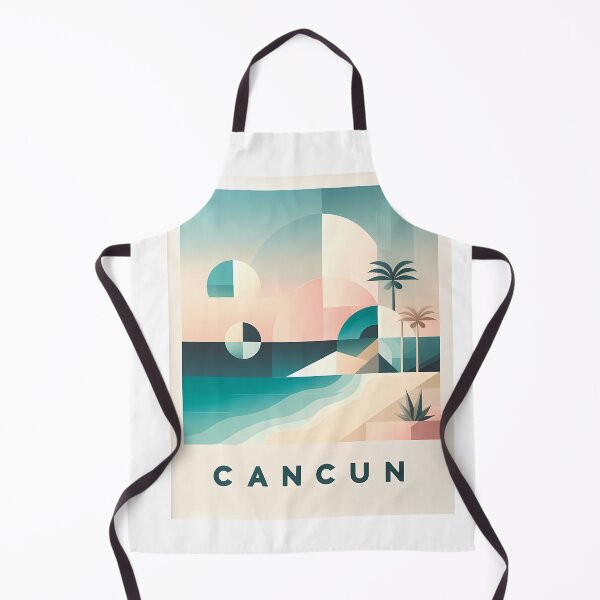 Item preview, Cancun Mexico Travel Poster - Abstract Tropical Island Beach Art designed and sold by OzzFrequency.