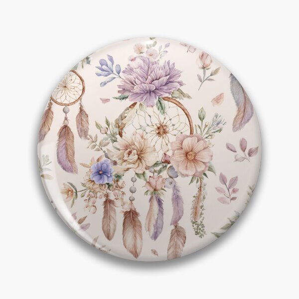 Artikelvorschau, Boho-Blumen-Traumfänger entworfen und verkauft von Abizola.