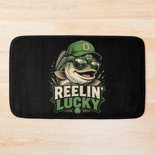 Item preview, Reelin' Lucky Funny Fishing St Patrick's Day designed and sold by OlakunleOloroz.