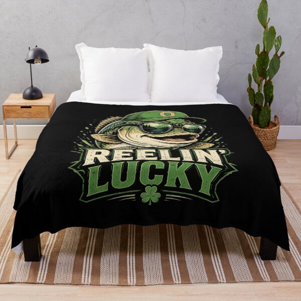 Item preview, Reelin' Lucky Funny Fishing St Patrick's Day designed and sold by OlakunleOloroz.