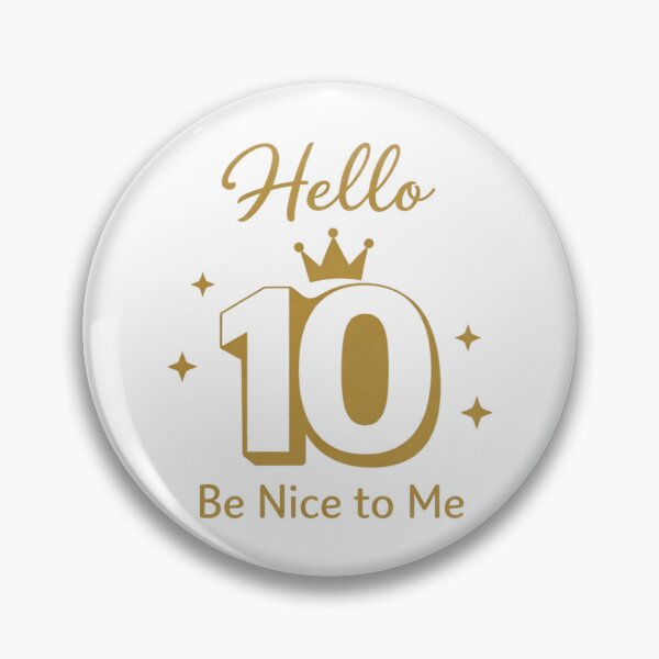 Item preview, Hello 10 Be Nice to Me | Cute 6th Birthday Party Graphic T-Shirt designed and sold by rushaib.