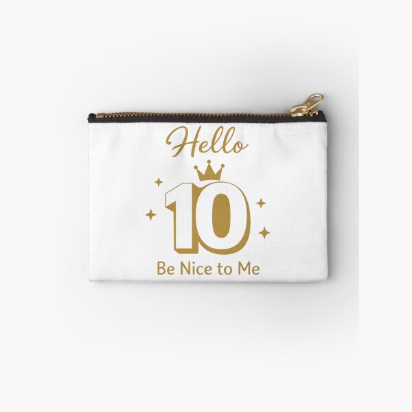 Item preview, Hello 10 Be Nice to Me | Cute 6th Birthday Party Graphic T-Shirt designed and sold by rushaib.
