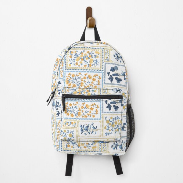 Item preview, Blue and Yellow Geometric Tile Pattern designed and sold by behappyandrelax.