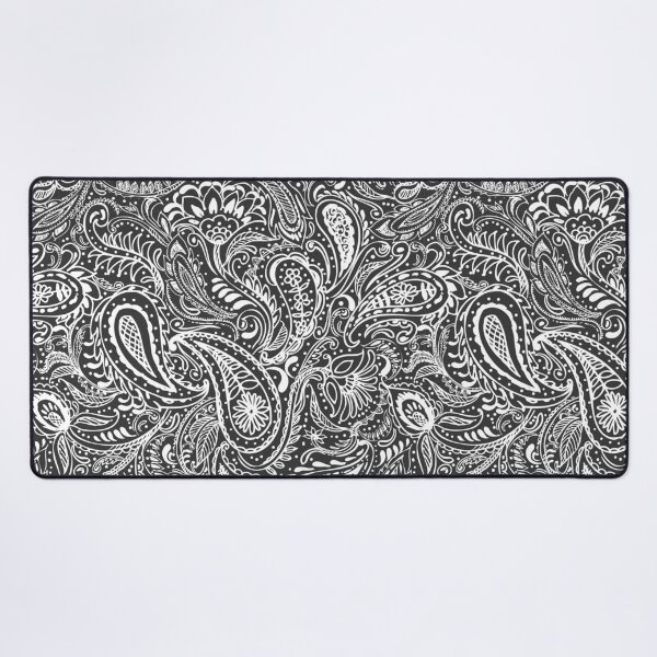 Item preview, Paisley pattern in black and white designed and sold by bokasin.