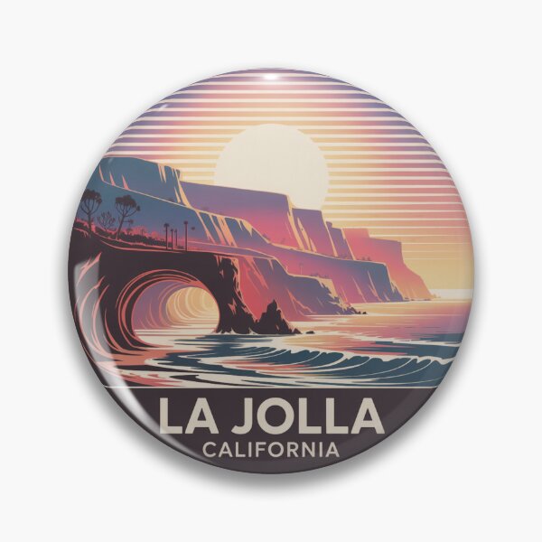 Item preview, La Jolla California: Colorful Sea Cave Sunset designed and sold by CircinusStore.