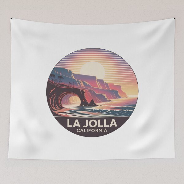 Item preview, La Jolla California: Colorful Sea Cave Sunset designed and sold by CircinusStore.