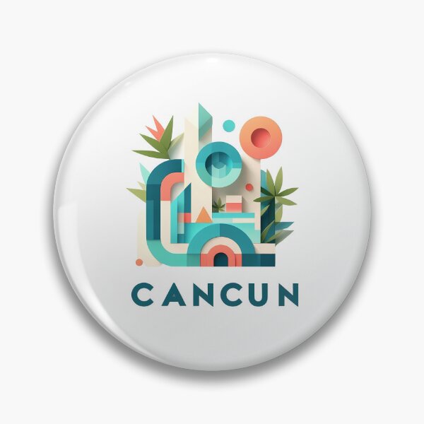 Item preview, Copy of Cancun Mexico Travel Poster - Abstract Tropical Island Beach Art designed and sold by OzzFrequency.